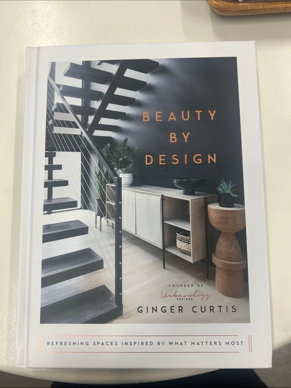 'Beauty By Design' Hardcover Coffee Table Book in White